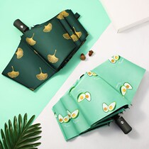 ins Korean version of the automatic umbrella small fresh folding sunscreen sun umbrella male and female students large sunshade umbrella