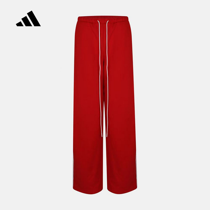 Adidas Adidas Three-Stripes Dance Series Red Sports Pants 2026 Autumn Women's Knitted Pants Kz4201 Adidas Adidas Three-Stripes Dance Series Red Sports Pants 2026 Autumn Women's Knitted Pants Kz4201
