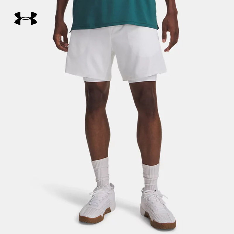 Under Armour's New Spring and Summer Men's Outdoor Running Breathable Fitness Sports Pants Woven Shorts 6009869-100