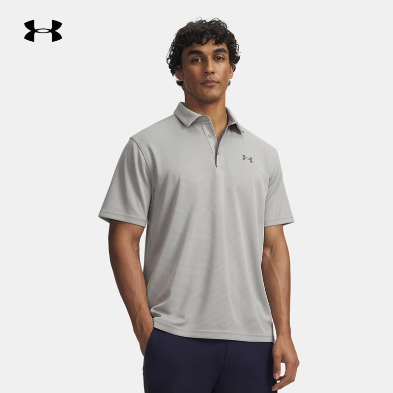 Under Armour Ua Short-Sleeved Men's Summer Men's Lapel Polo Shirt Golf Quick-Drying T-Shirt Sports 1290140-070 Under Armour Ua Short-Sleeved Men's Summer Men's Lapel Polo Shirt Golf Quick-Drying T-Shirt Sports 1290140-070