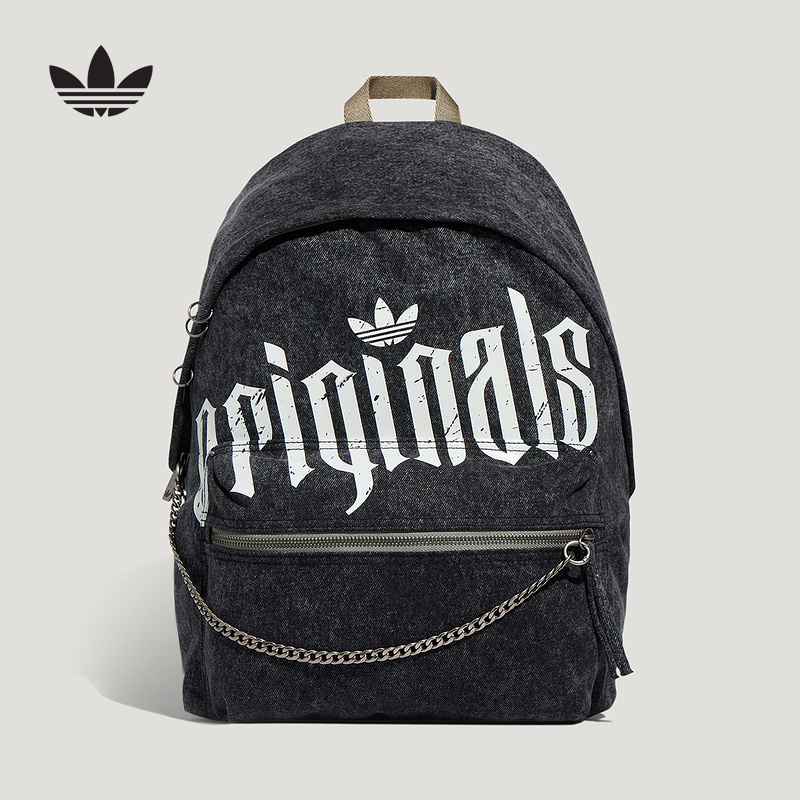 Adidas Adidas Trefoil Gothic Style Washed Denim Backpack Laptop Bag Backpack Kx0569 Adidas Adidas Trefoil Gothic Style Washed Denim Backpack Laptop Bag Backpack Kx0569