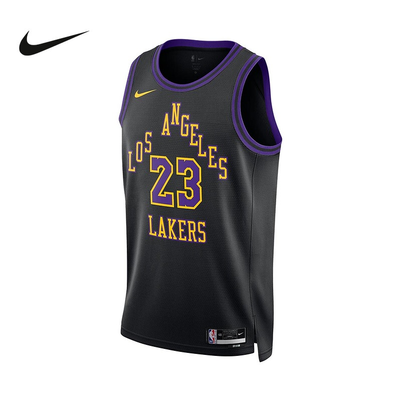 Nike Basketball Vest 23-24 Season Los Angeles Lakers James No. 23 Jersey Dx8506-012 Nike Basketball Vest 23-24 Season Los Angeles Lakers James No. 23 Jersey Dx8506-012