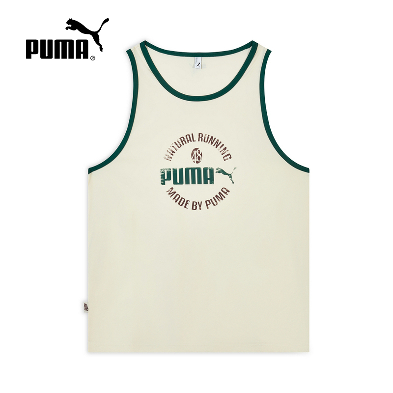 Puma Vest 2026 Summer Men's and Women's Cool Loose-Fitting American Retro Color-Blocking Sleeveless T-Shirt 636295-87