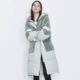 Longzi lông nữ 2019 mùa thu đông mới thiết kế hốc tương phản len khâu áo khoác lông - Faux Fur