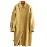 Двусторонное шерстяное пальто, осеннее, в корейском стиле, средней длины