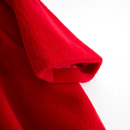 Зимняя длинная бархатная куртка, в корейском стиле, средней длины