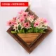 Treo tường mô phỏng hoa đặt nhựa giả hoa nhỏ trang trí trang trí nhà phòng khách treo tường bằng gỗ treo giỏ hoa - Hoa nhân tạo / Cây / Trái cây