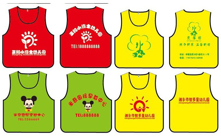 Áo mẫu giáo trẻ em vest vest không tay áo lớp đào tạo hoạt động tiểu học áo gile phao trẻ em