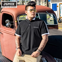 Quần áo nam màu mỡ kích thước lớn của hành tinh JSMIX cộng với phân bón để tăng màu mỡ cho nam giới màu sắc ngắn tay áo POLO mùa hè polo áo