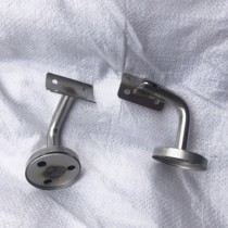 High quality authentic 304 stainless steel column fixing clip solid wall bracket glass accessories stair handrail connector 201