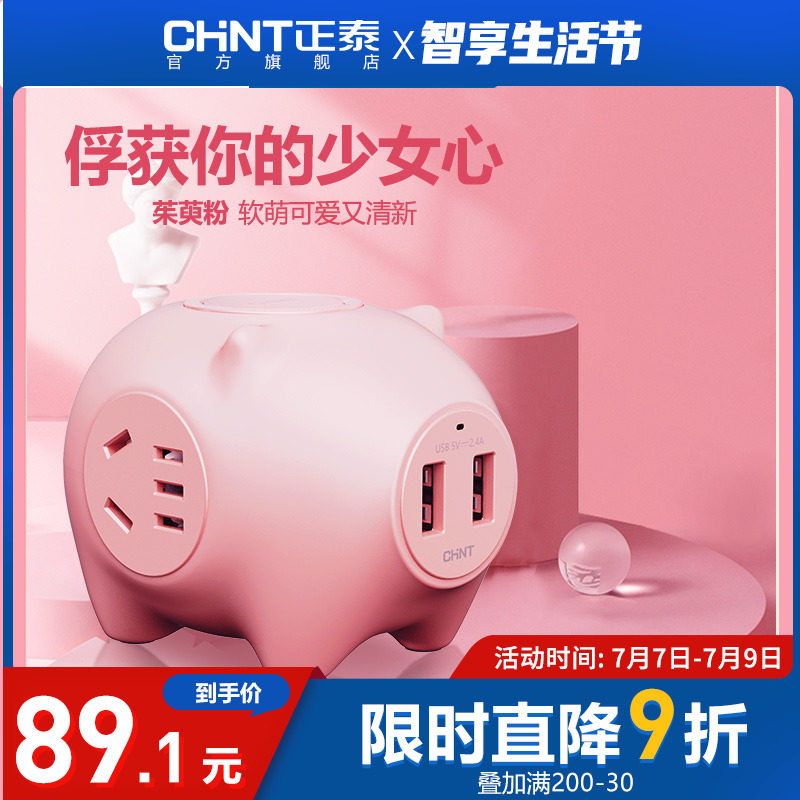 Zhengtai Creative Pig Pork Pork Exclusion Gift Extended Line Dormitory With Wire Patch Cord