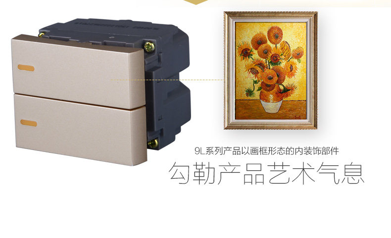 Elegant Gold One One Open Dual Control Switch 120 Модуль 9L00402_04.jpg