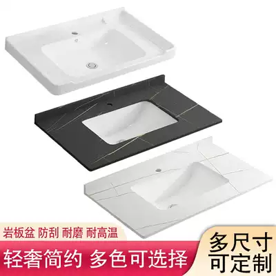 Countertop single sink Semi-embedded Taichung basin Integrated ceramic cabinet basin pool Powder room wash household face wash basin