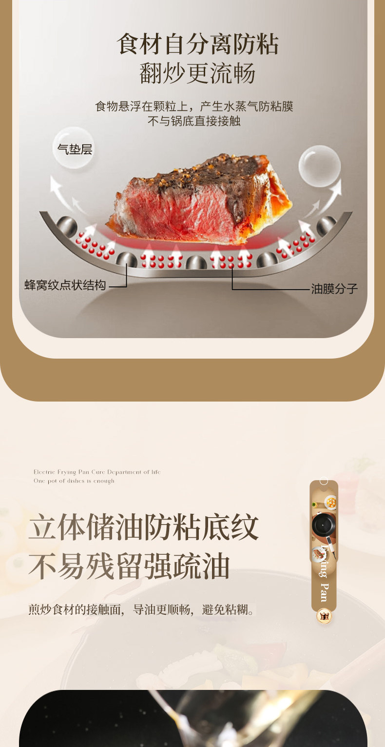 Плиты 志高电炒锅家用电炒菜炒锅一体式多功能蒸煮饭插电不粘爆炒电煮锅