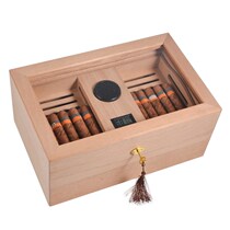 All solid wood cigar box moisturizer box cabinet Cedar Spanish cigar preservation professional cigar box wooden box