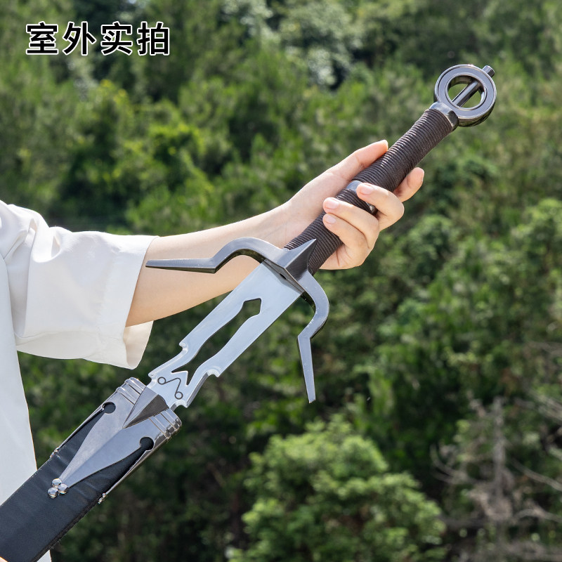 巫师3杰洛特之女希里雅佩剑猎魔人COS装备全金属锻造模型未开刃_COSPLAY