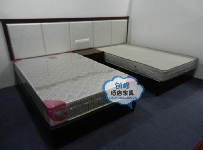 Nội thất khách sạn Nội thất khách sạn Giường khách sạn Giường 1,2m Tủ giường Phòng cho thuê Giường tựa lưng mềm - Nội thất khách sạn các mẫu kệ tivi đẹp bằng gỗ