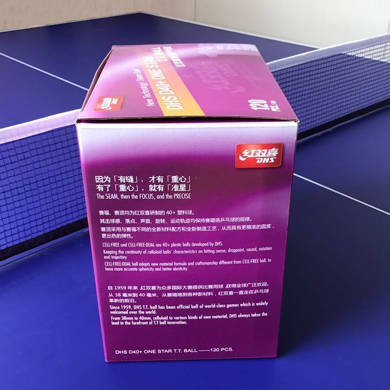 Hàng không vũ trụ Bóng bàn đôi Hạnh phúc Hộp lớn 120 Gói Top One Star D40 + Tài liệu mới Trò chơi bóng giày bóng bàn nữ