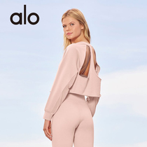  Alo yoga official website sports T-shirt womens autumn and winter loose and thin gym running blouse wear long sleeves outside