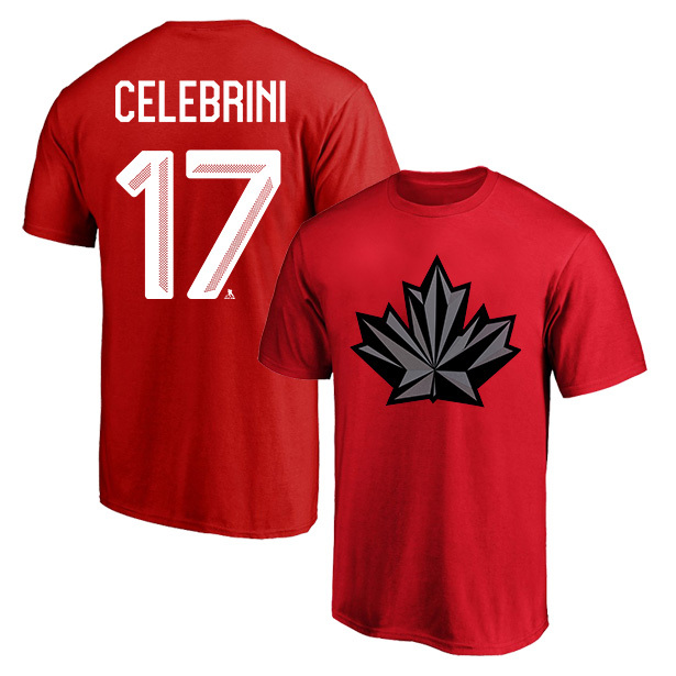 2026 Canadian Ice Hockey Team Winter Olympics Short-Sleeved No. 17 Celebrini97 Mcdavitt 10Suzuki T-Shirt