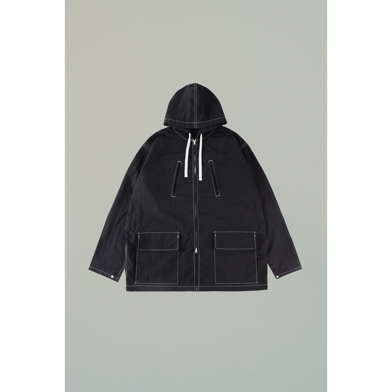 Crinkle Nylon Outdoor Lightweight Quick-Drying Unisex Drop-Shoulder Silhouette Nylon Work Jacket