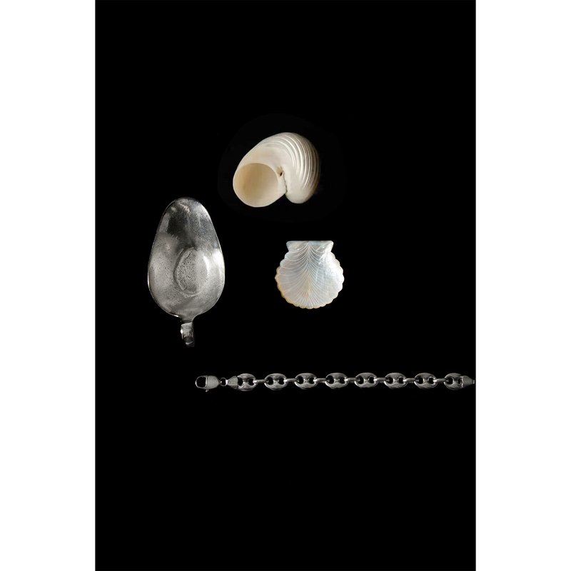 Link Chain Bracelet 925 Sterling Silver Rhodium-Plated Simple, Stylish and Versatile High-Weight Pig Nose Bracelet