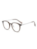 Ultra-Light Photochromic Prescription Glasses for Women, Brown Round Frame, Slimming Effect, Natural Look, Non-Prescription Glasses for Men, Korean Style Trendy