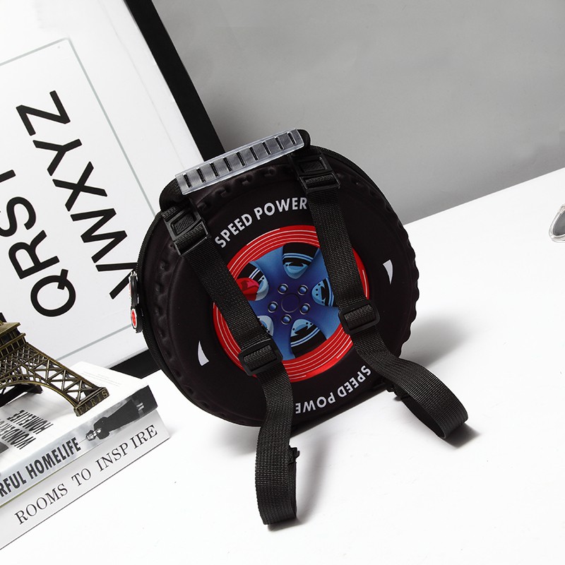 Personality Children School Bag Tire Bag Travel Double Shoulder Light Baby Bag Kindergarten School Bag Boy Bag