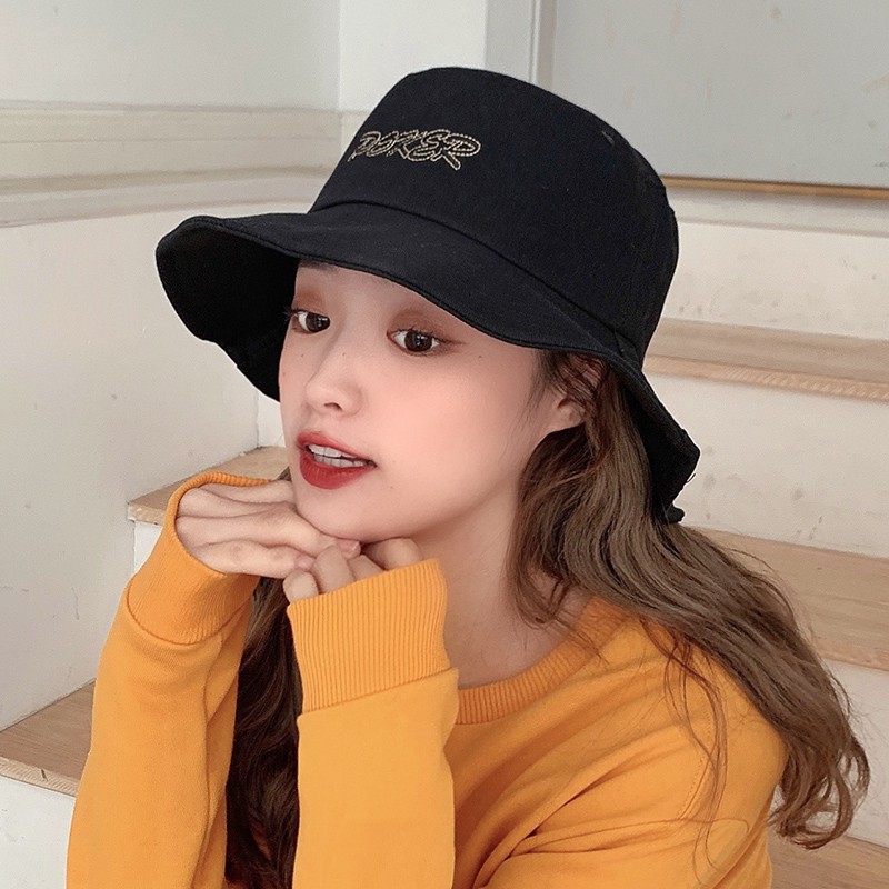 Fisherman's hat Female Han version Tidal Soundproof air-proof Breathable Male Summer Flat Top Hat Day Department Han Edition Student Basin Hat