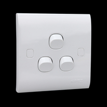 Matsumoto C3 series 10A Three double control nail switch 86 Type old 3 open double control small button switch panel