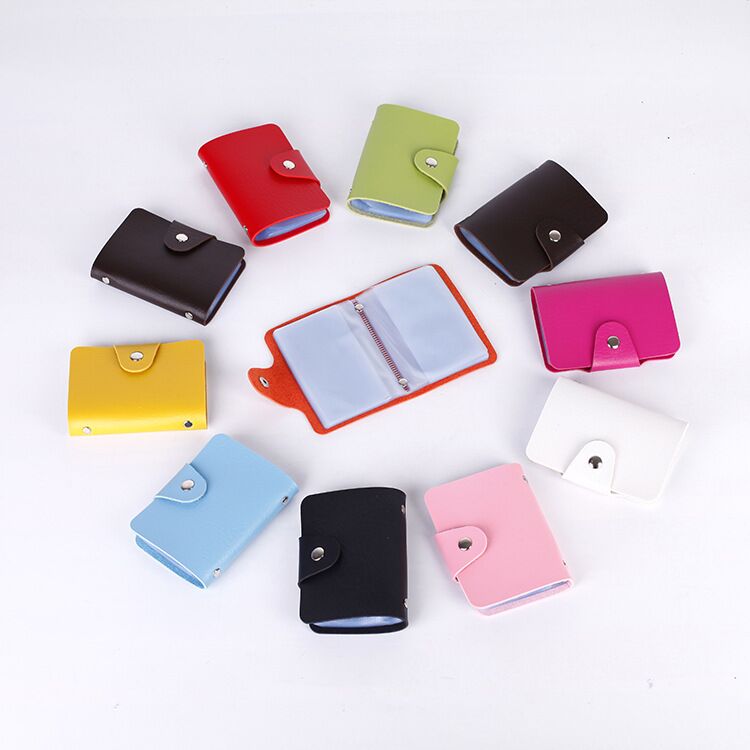 Thanh niên màu rắn khuôn mặt mềm mại công suất lớn new PU quà tặng ngân hàng mới tùy chỉnh món quà của phụ nữ gói thẻ nam vị trí thẻ ví pedro