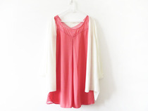 Pregnant woman vest chiffon top outer single 16 summer export Japanese single loose sleeveless lace chiffon shirt tricolor