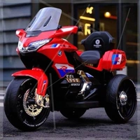 K76-H красный двойной привод 12V7 Батарея+музыкальный свет+кожаный сиденье ++ Дистанционное управление+пост-