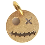 Латунный ретро металлический модный брелок, европейский стиль