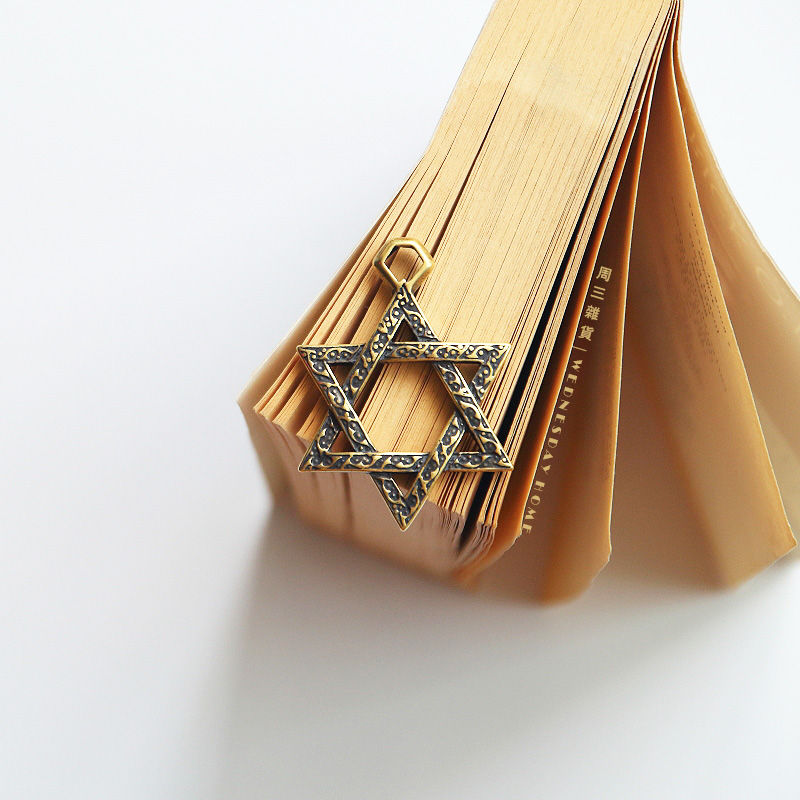 Six Mango Star Key Buckle Retro Made Old Pendant Brass Key Buckle Pendant Bag Pendant Copper HAND KEY RING