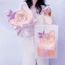 Finished bouquet Lingna Belle doll doll creative star Dailu cartoon cute birthday dried flowers graduation gift