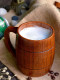 Jujube wood beer wooden cup personalized bar living room with handle wooden ear coffee milk cup mug mug