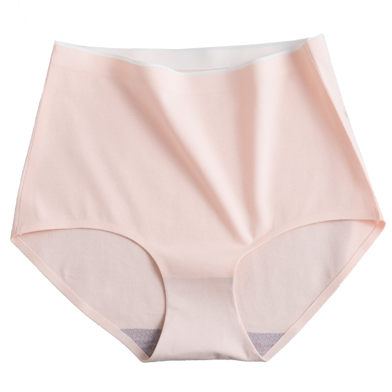 pantyline lưng cao womens tinh khiết bông kháng khuẩn không có dấu vết mùa thu / mùa đông chất béo mm đang lớn không cuộn bên 200 pound so với quần rốn.