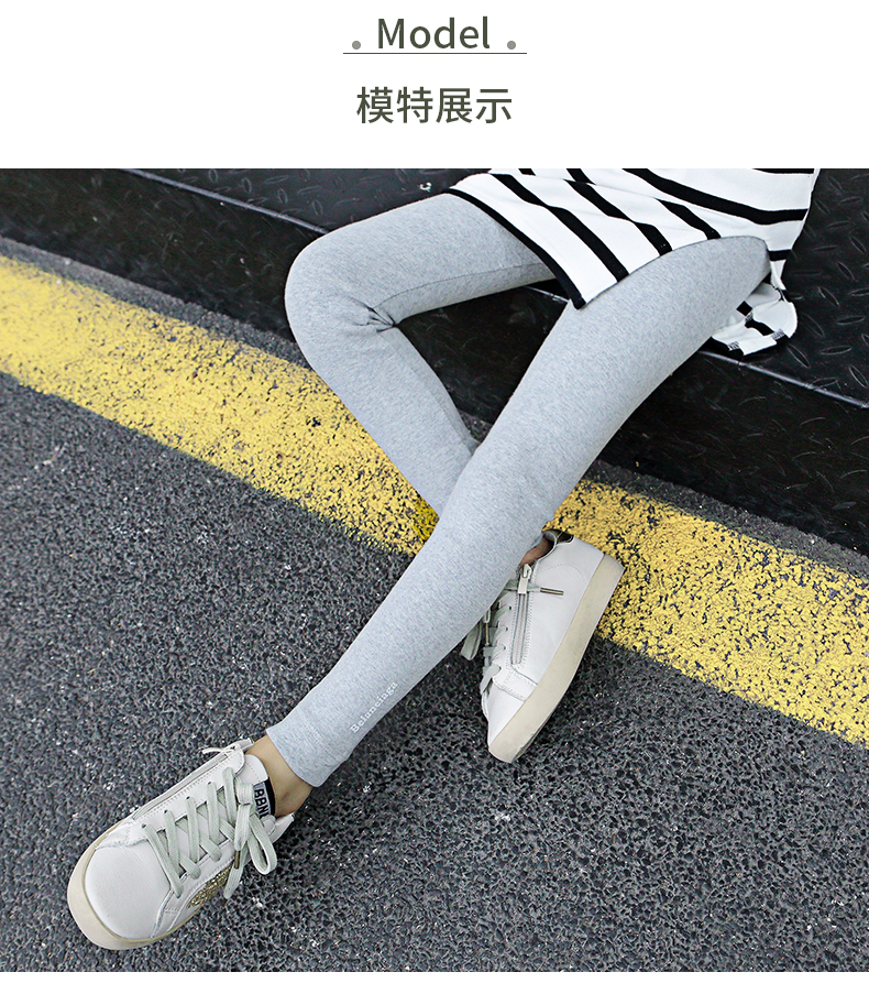 Quần bé gái 2018 mới thu đông và quần legging thường quần áo trẻ em nữ bé bé mặc quần dài cotton thể thao quần nhung trẻ em