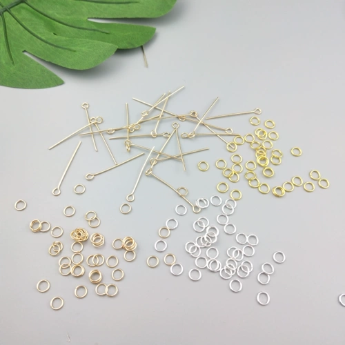 Электрическая полиция чистая медь 14K открытый круг одно круглый девять -пин древний ветер плохой DIY ручной работы для волос крючок крючок крюк Крюк