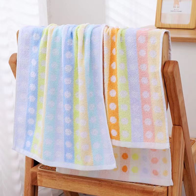Thin Cotton Towel for Adults, Students, and the Elderly, Face and Bath Towel, Lightweight, Soft, Skin-Friendly, Absorbent, Easy to Wring Out