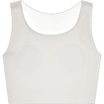 Corset bra les handsome t big breasts show small flat breasts breast reduction pullover thin ice silk vest plastic breast wrap womens summer