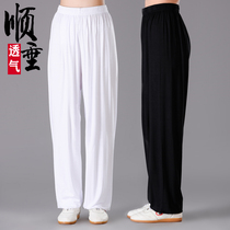 Hengshu Modal spring and summer tai chi clothing pants mens and womens practice pants bamboo fiber bloomers yoga breathable morning exercise martial arts