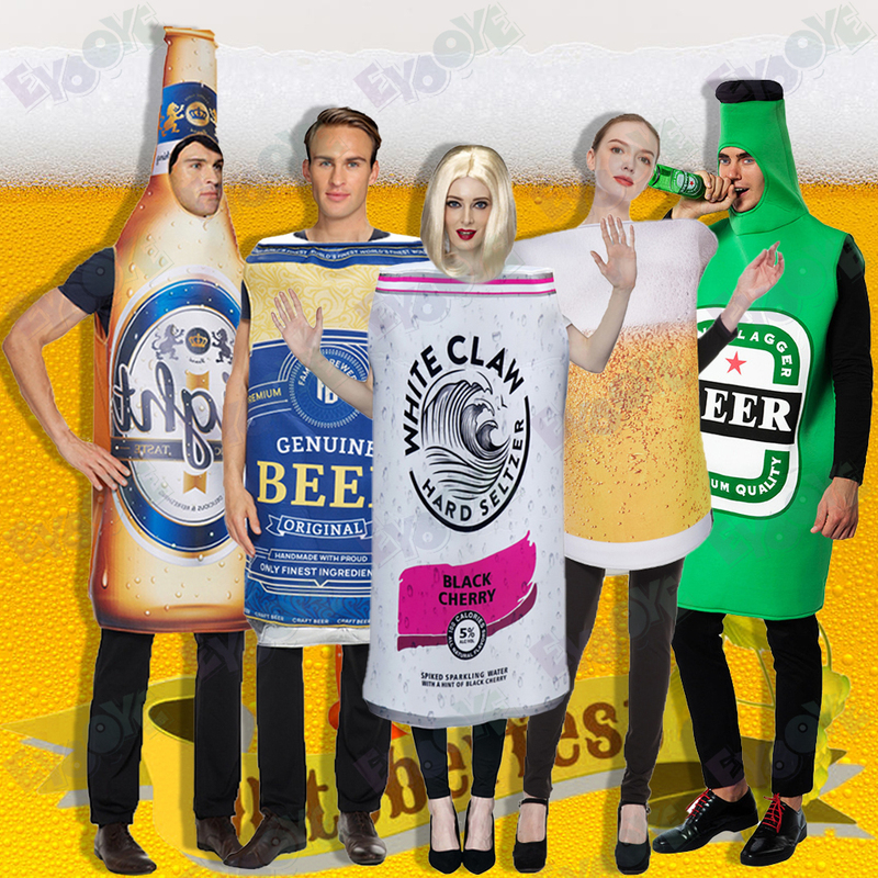 Halloween Oktoberfest Adult Funny Cosplay Beer Can Beer Mug Party Performance Costume Clothes Festival Halloween Oktoberfest Adult Funny Cosplay Beer Can Beer Mug Party Performance Costume Clothes Festival