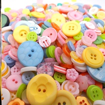 Button Painting Diy Hand Children Creative Colored Resin Buttons Nursery School Small Class Work Area Semi-finished Materials