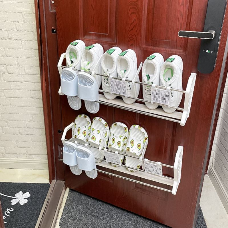 Security door Children's magnetic suction slippers drag rack subentry small girl simple and practical door rear wall-mounted adhesive stand