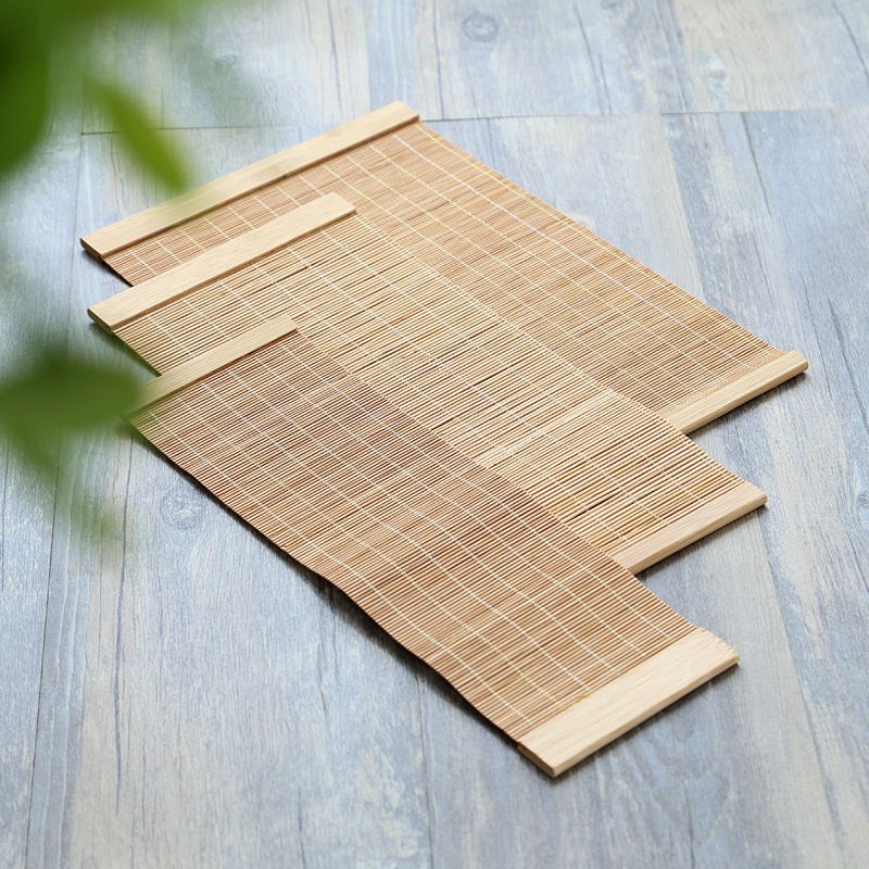 Hand-Woven Bamboo Tea Tray, Scratch-Resistant Small Bamboo Curtain, Bamboo Mat, Bamboo Tea Mat, Tea Set, Tea Ceremony Accessories Hand-Woven Bamboo Tea Tray, Scratch-Resistant Small Bamboo Curtain, Bamboo Mat, Bamboo Tea Mat, Tea Set, Tea Ceremony Accessories
