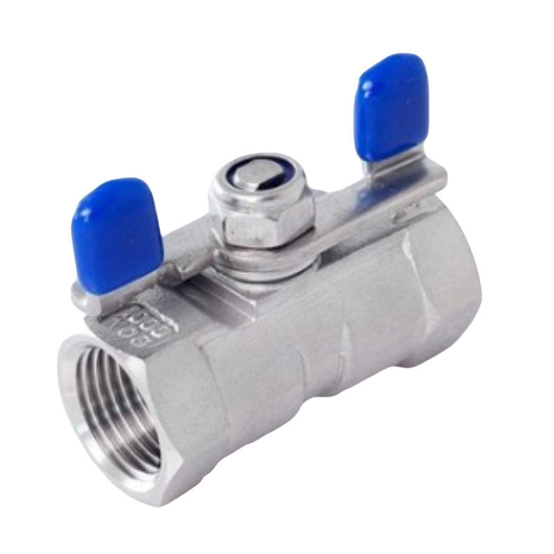 304 stainless steel ball valve butterfly ball valve water switch 201 One-piece disc-type tap water valve switch for 4-6 points