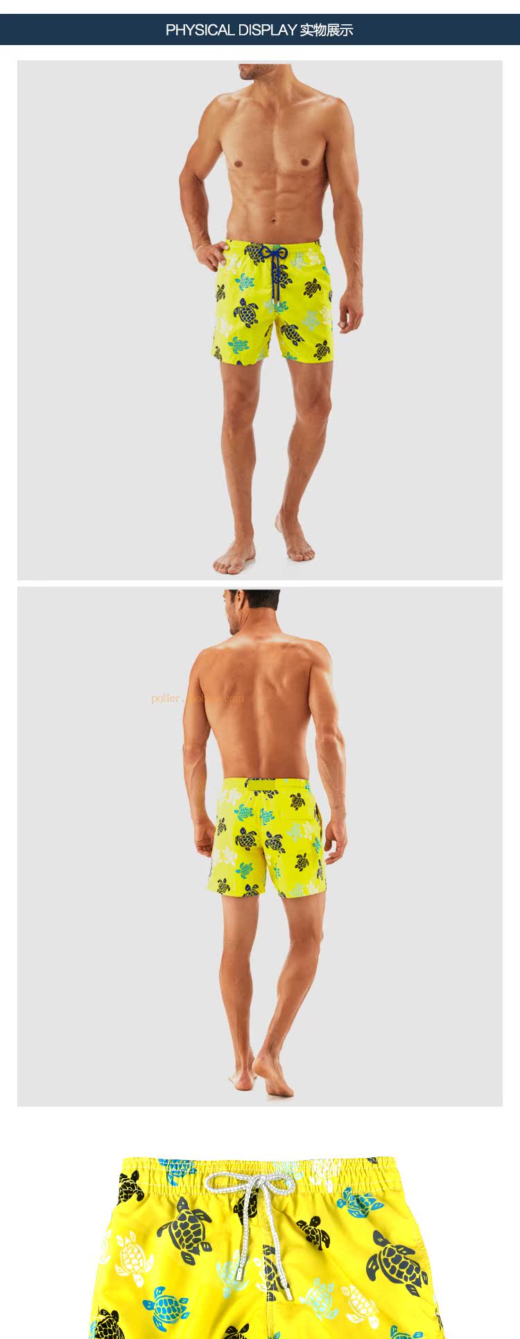 Vilebrequ 2018 rùa vàng cổ điển mới nhanh khô đôi quần short lướt sóng spa nam 	quần dài đi biển nam	