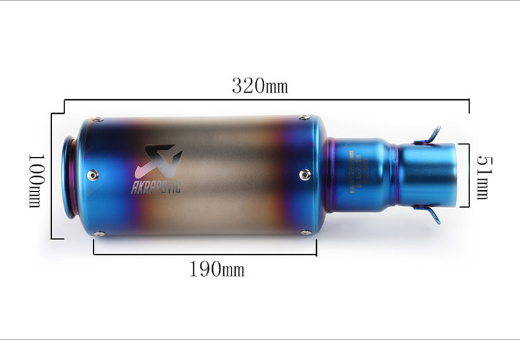 Sửa đổi ống xả xe máy WISP Fuxi Land Rover Fried Street Cannon Huanglong Horizon Xe thể thao Âm thanh Mới - Ống xả xe máy bô xe máy dream